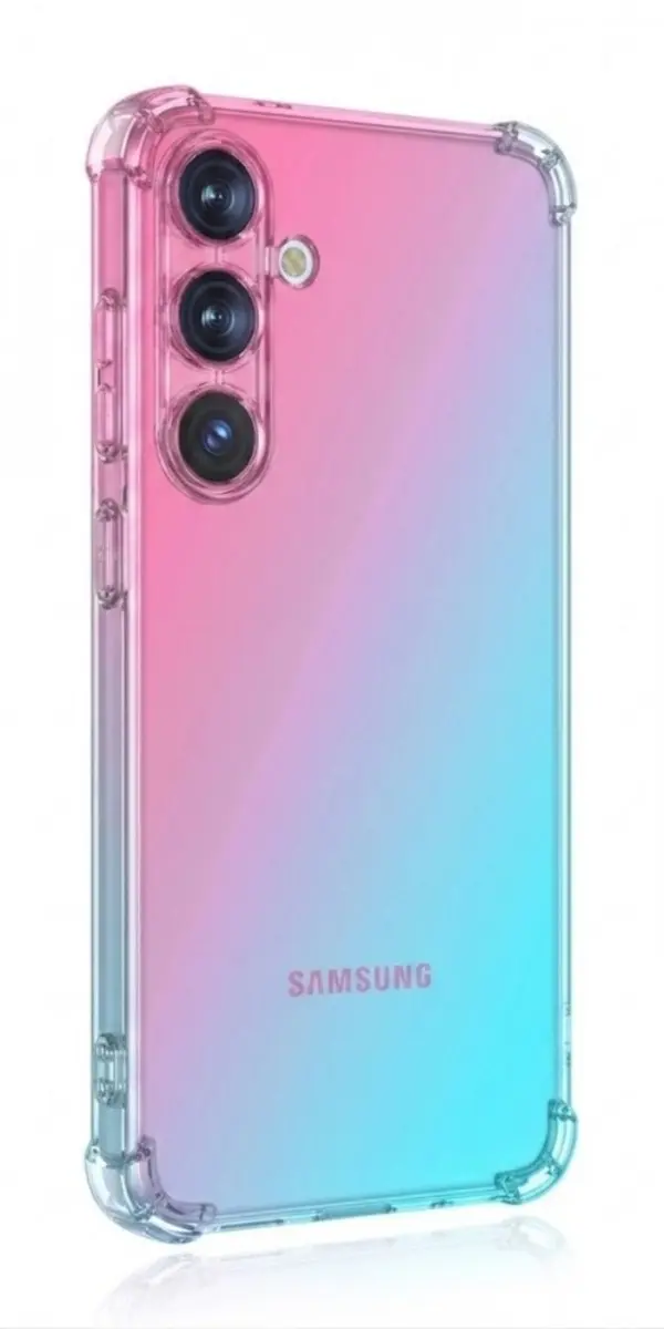 Kryt TopQ Samsung A37 5G Shock duhový mentolovo-růžový 176015