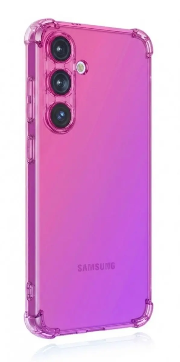 Kryt TopQ Samsung A37 5G Shock duhový růžovo-fialový 176021
