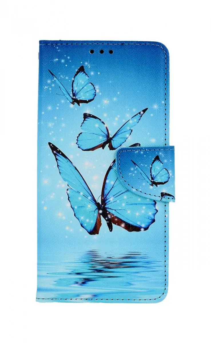 Pouzdro TopQ Xiaomi Redmi A1 knížkové Modří motýlci 86046