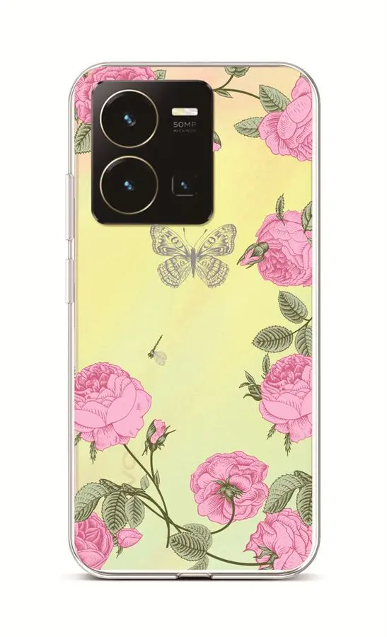 Kryt TopQ Vivo Y35 Pivoňky 86048