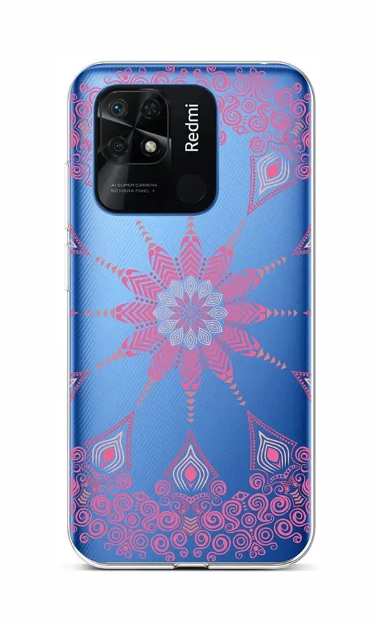 Kryt TopQ Xiaomi Redmi 10C Pink Mandala 76075