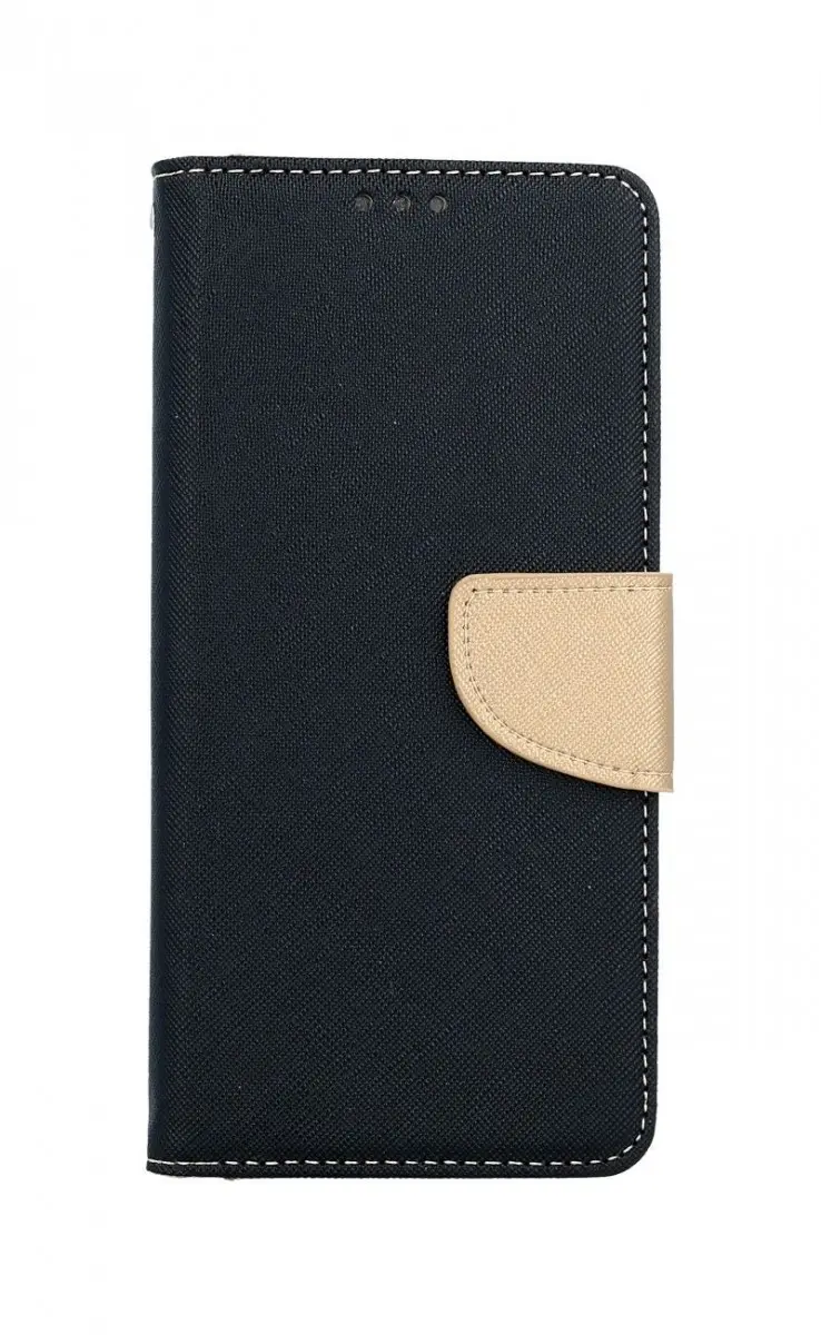 Pouzdro TopQ Xiaomi Redmi A1 knížkové černo-zlaté 86078