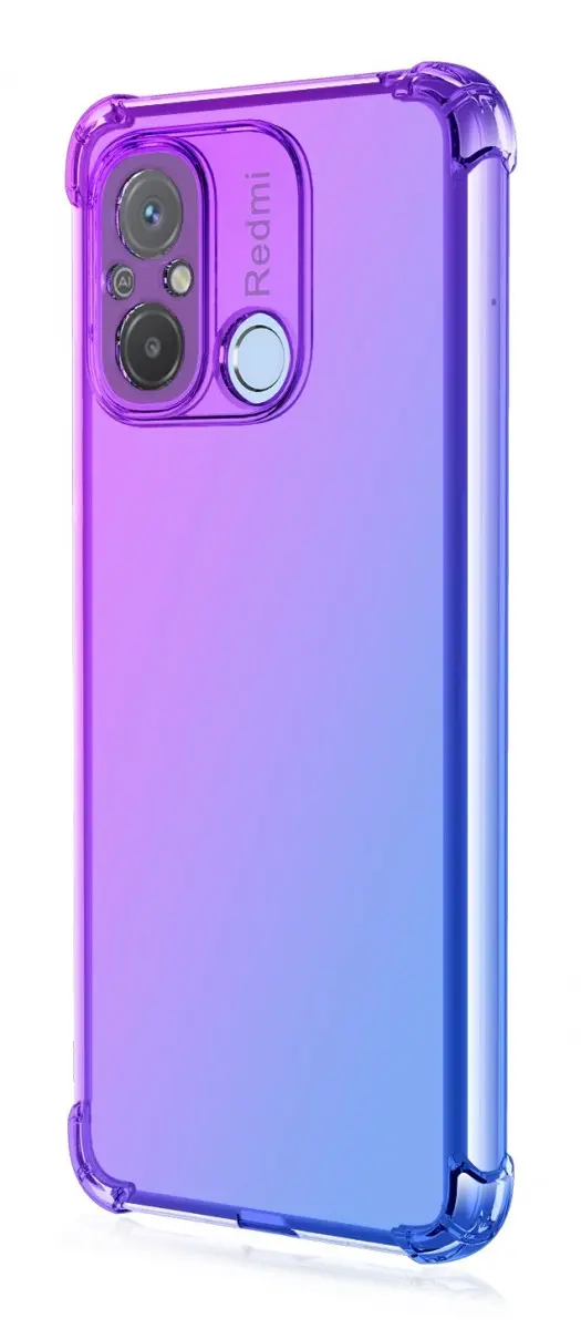 Kryt TopQ Xiaomi Redmi 12C Shock duhový fialovo-modrý 96110