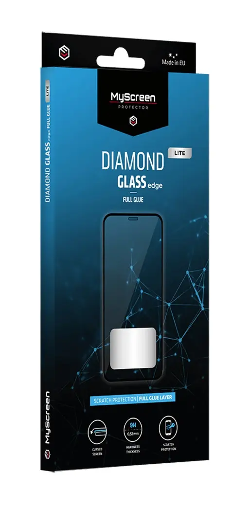 Tvrzené sklo MyScreen iPhone 13 Pro Max DIAMOND LITE FullGlue černé 96145