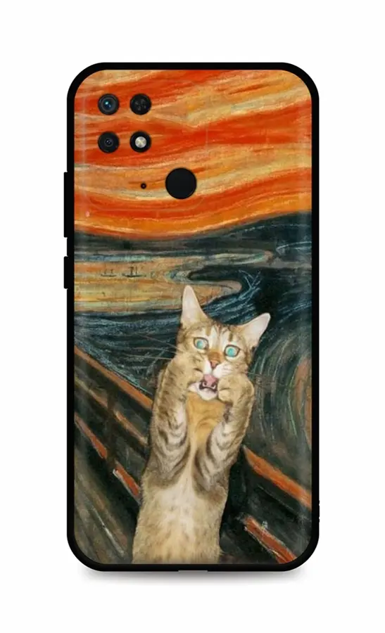 Kryt TopQ Xiaomi Redmi 10C Scared Cat 76219