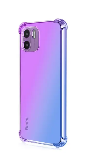 Kryt TopQ Xiaomi Redmi A1 silikon Shock duhový fialovo-modrý 86223