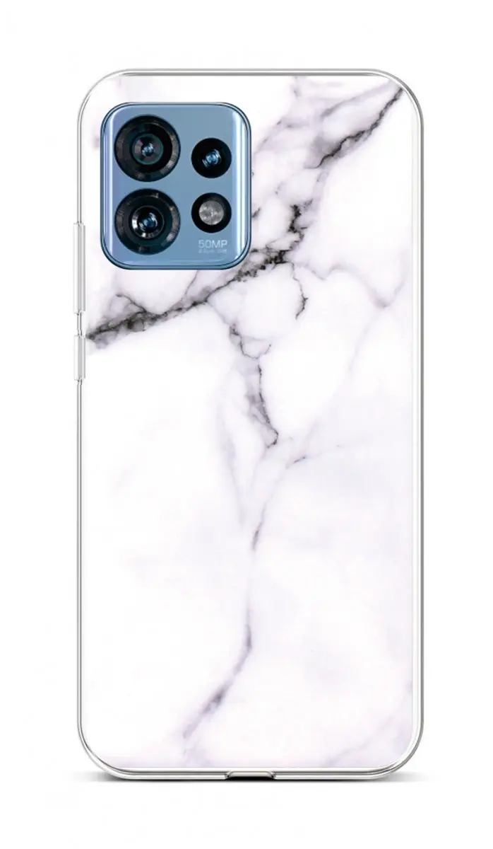 Kryt TopQ Motorola Edge 40 Mramor bílý 106266