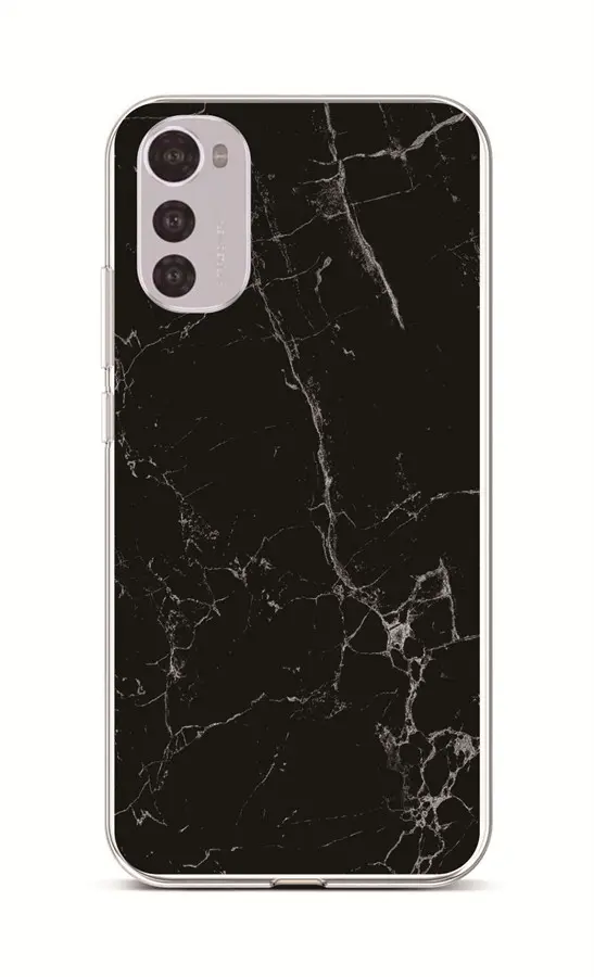 Kryt TopQ STYLE Motorola Moto E32s Mramor černý 106390