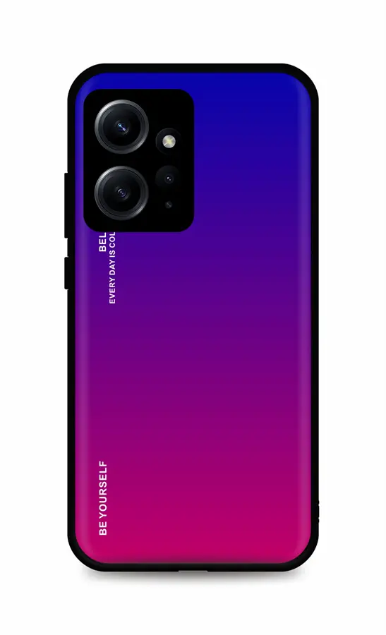 Kryt TopQ LUXURY Xiaomi Redmi Note 12 pevný duhový fialový 96392