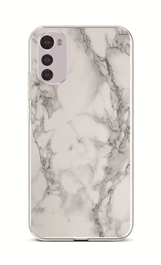 Kryt TopQ STYLE Motorola Moto E32s Mramor bílý 106392
