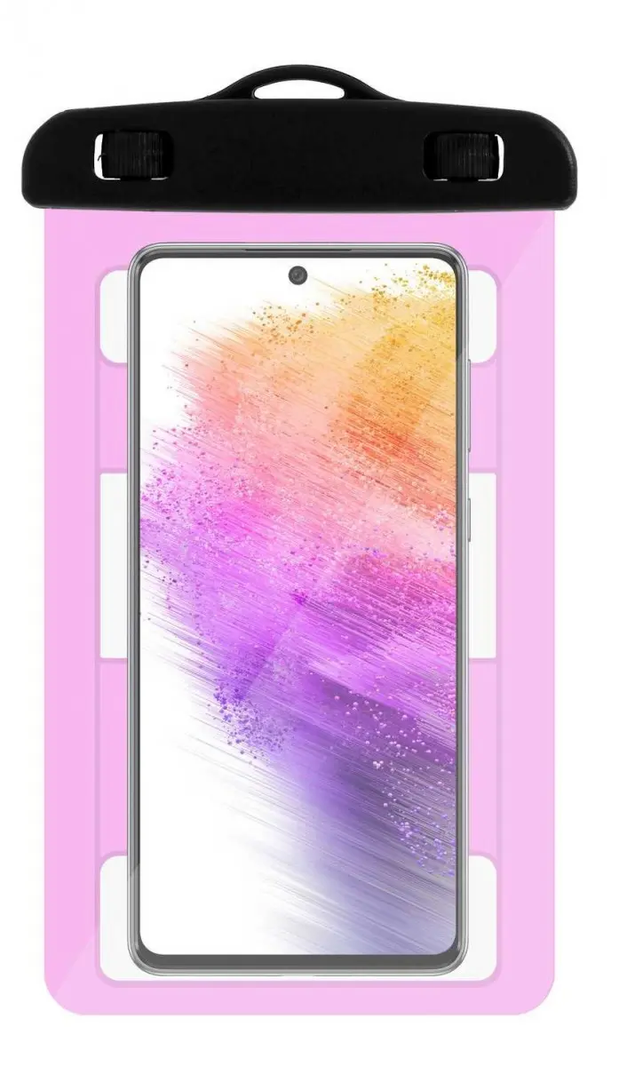 Univerzální vodotěsné pouzdro na mobil TopQ Typ 2 růžové 56423