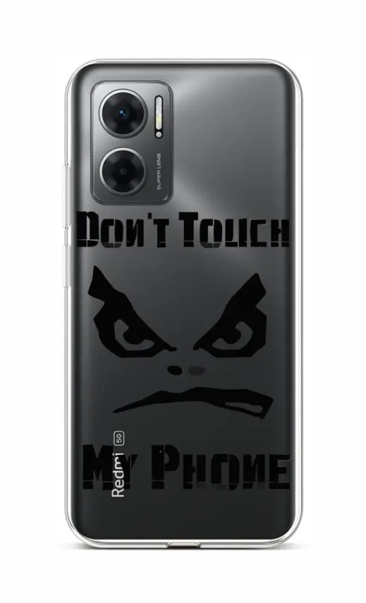 Kryt TopQ Xiaomi Redmi 10 5G Don't Touch průhledný 86434