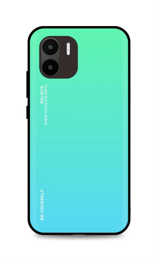 Kryt TopQ LUXURY Xiaomi Redmi A1 pevný duhový zelený 86543