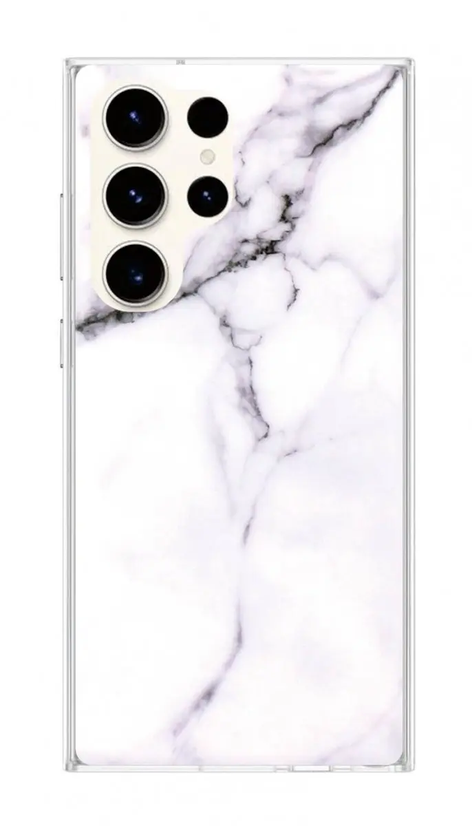 Kryt TopQ Samsung S23 Ultra Mramor bílý 106705