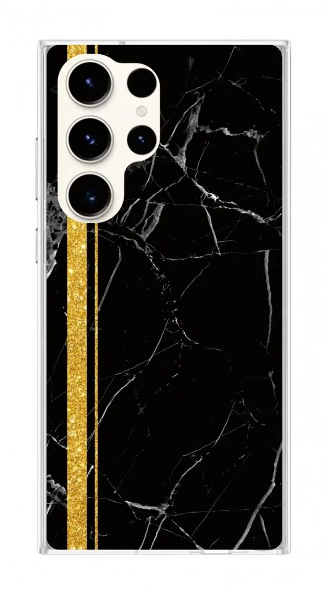Kryt TopQ STYLE Samsung S23 Ultra Mramor černo-zlatý 106710