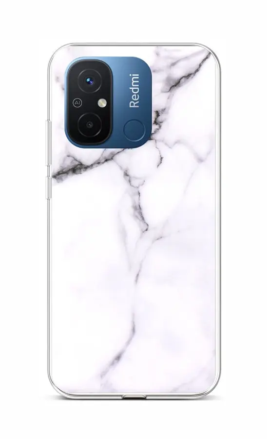 Kryt TopQ Xiaomi Redmi 12C Mramor bílý 106715