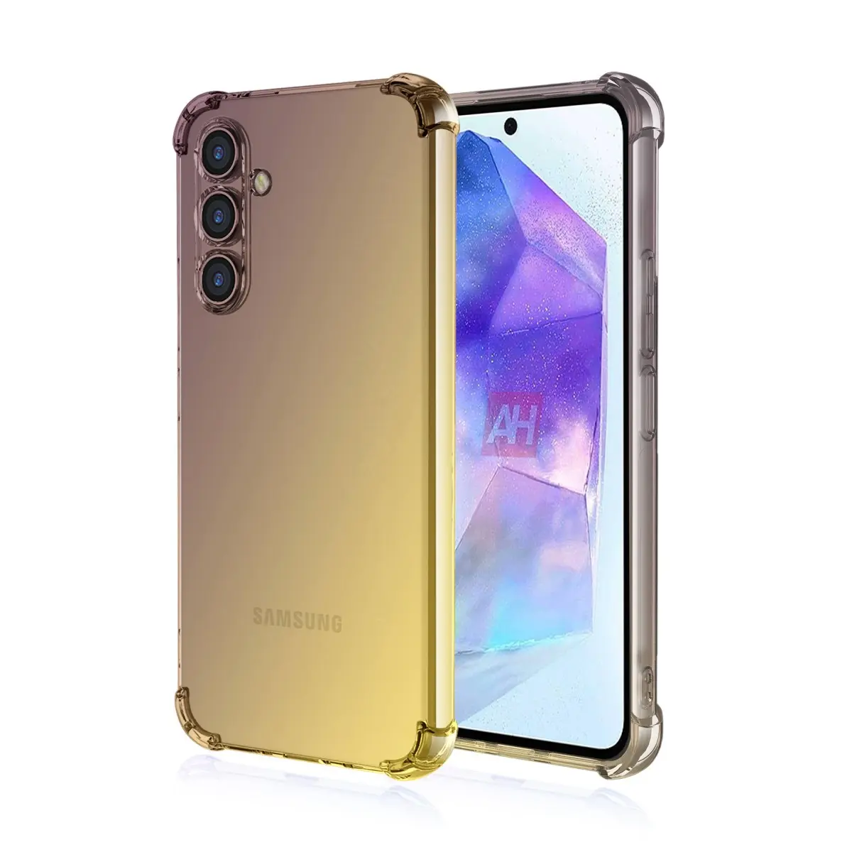 Kryt TopQ Xiaomi Redmi 13C 5G Shock duhový purpurovo-žlutý 126848