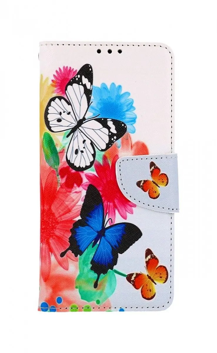Pouzdro TopQ Xiaomi Redmi Note 8T knížkové Barevné s motýlky 46875