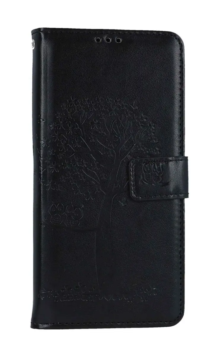 Pouzdro TopQ Xiaomi Redmi Note 12S knížkové Černý strom sovičky 106880