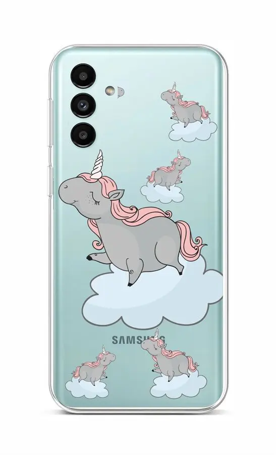 Kryt TopQ Samsung A13 5G Grey Unicorns 86983