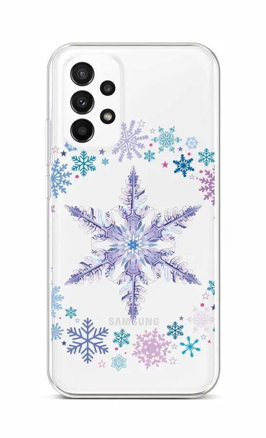 Kryt TopQ Samsung A23 5G Snowflake 87097