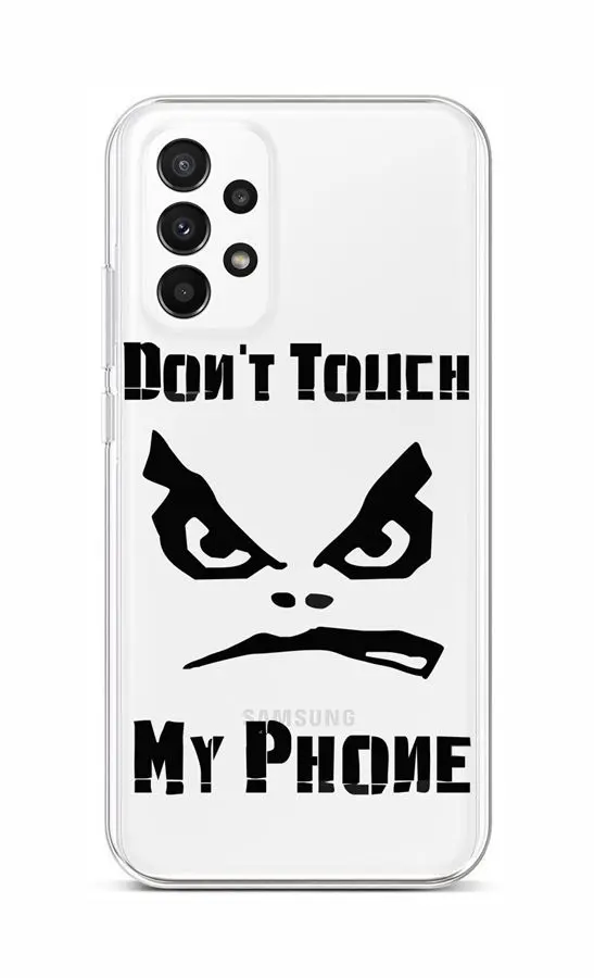 Kryt TopQ Samsung A23 5G Don't Touch průhledný 87101