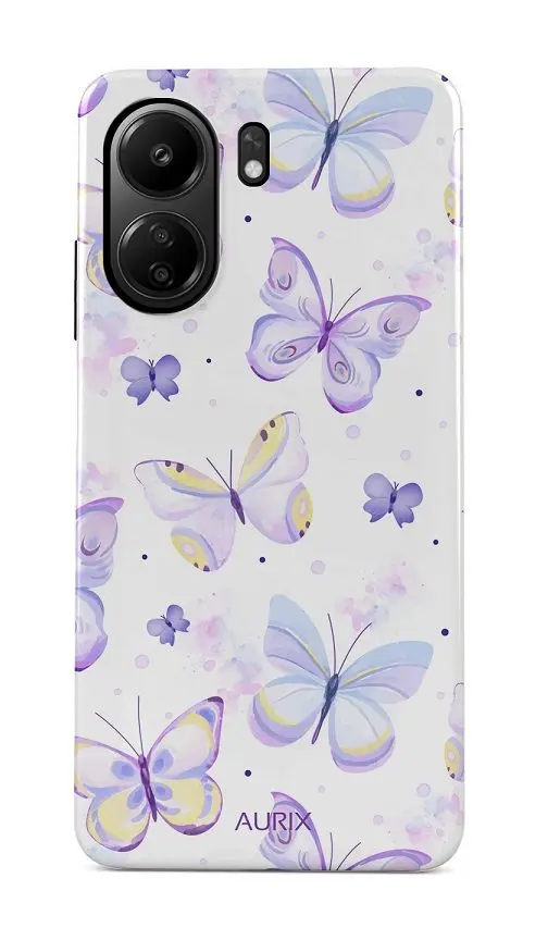 Kryt AURIX Xiaomi Redmi 13C pevný Butterflies 127146