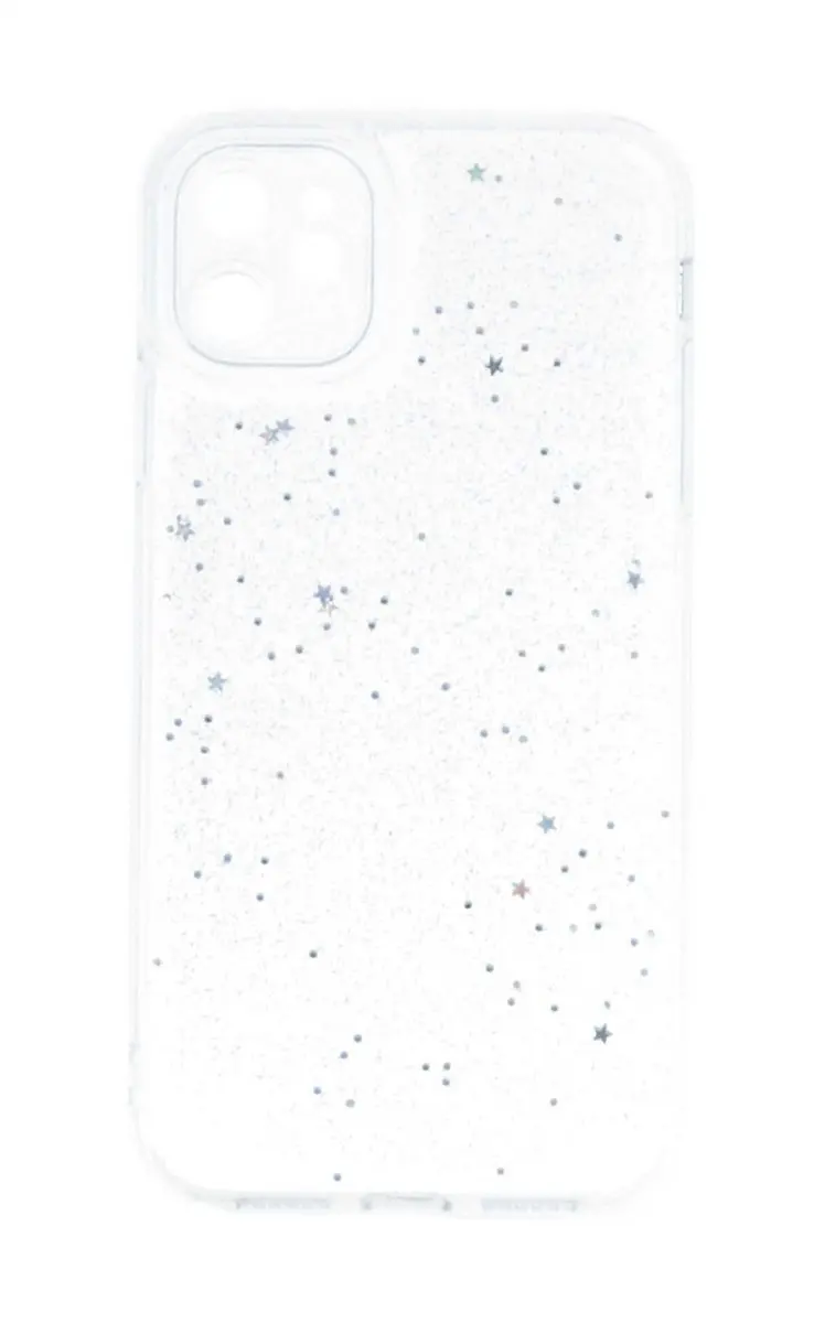 Obal TopQ iPhone 11 Glitter Star průhledný 117161