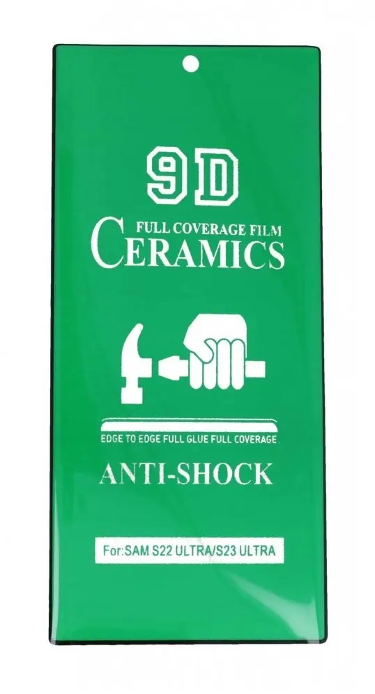 Folie na displej Ceramic pro Samsung S22 Ultra Full Cover černá 97306