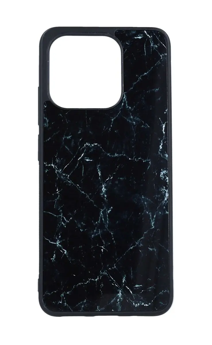 Kryt TopQ Marble Xiaomi Redmi 12C pevný Smoky Black 97551