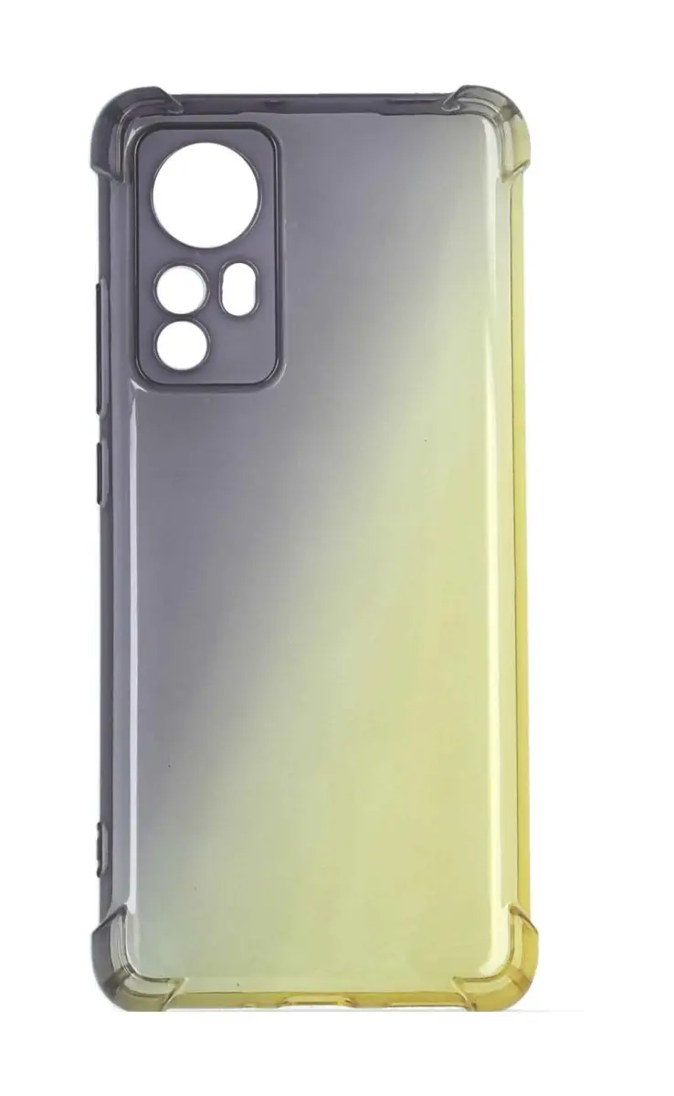 Kryt TopQ Xiaomi 12 Shock duhový purpurovo-žlutý 107614