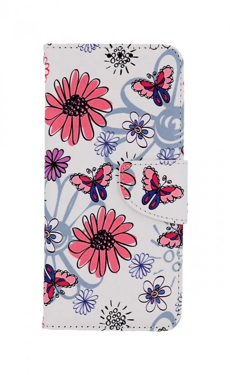 Pouzdro TopQ Xiaomi Redmi Note 11 knížkové Flowers 67764