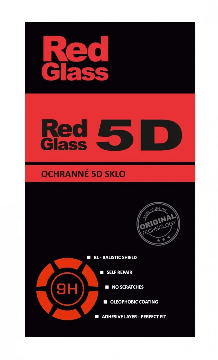 Tvrzené sklo RedGlass iPhone 8 5D černé 87903