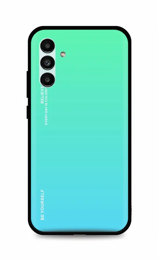 Kryt TopQ LUXURY Samsung A04s pevný duhový zelený 88028