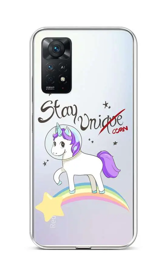 Kryt TopQ Xiaomi Redmi Note 11 Pro silikon Stay Unicorn 68051