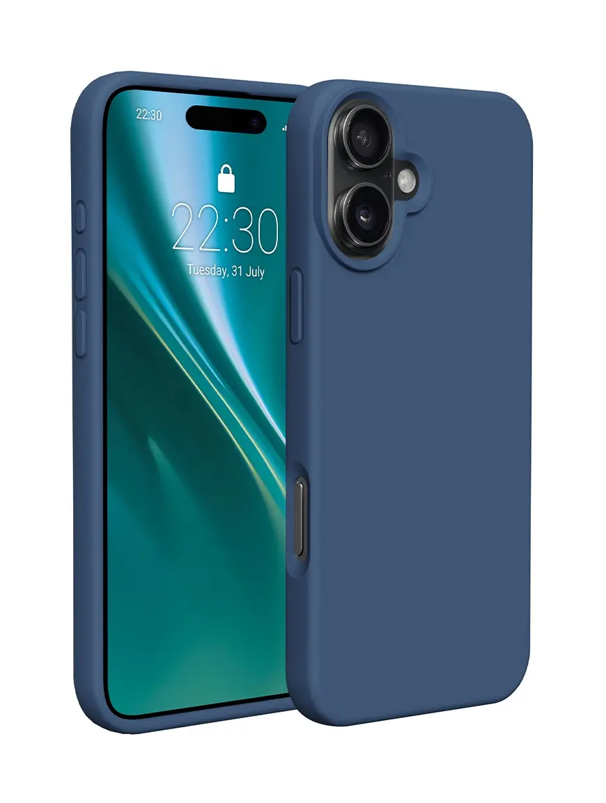 Kryt TopQ Essential iPhone 16 ocelově modrý 128145