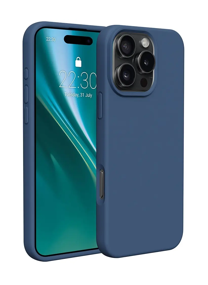 Kryt TopQ Essential iPhone 16 Pro ocelově modrý 128156