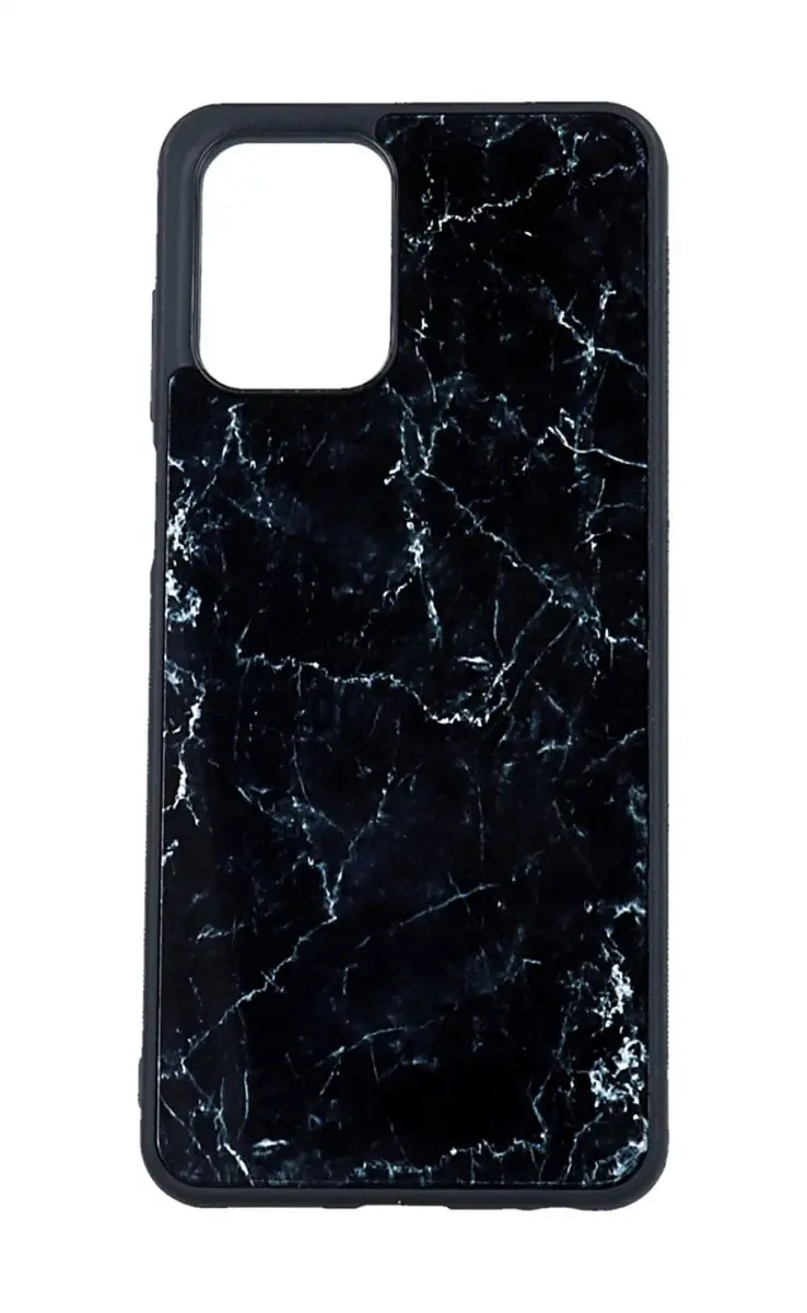 Kryt TopQ Marble Motorola Moto G73 pevný Smoky Black 98185