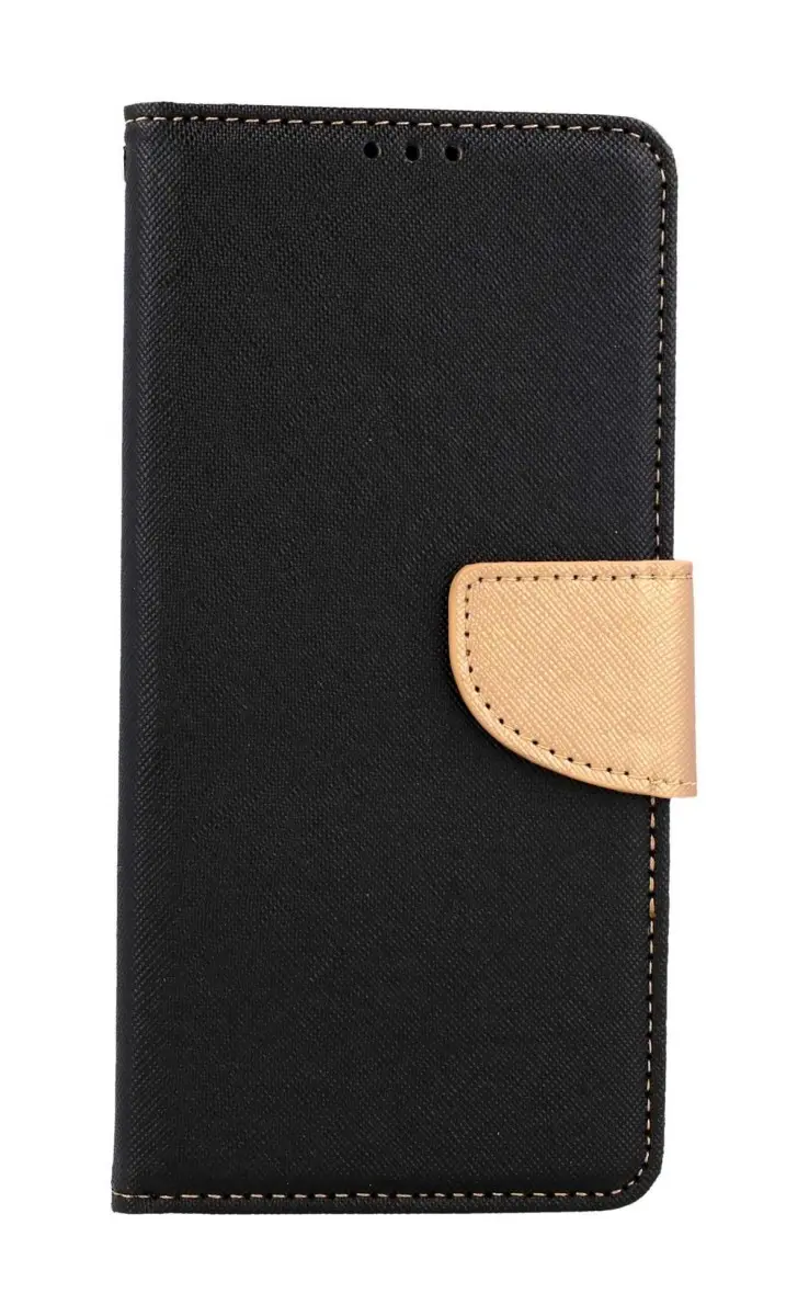 Pouzdro TopQ Samsung A23 5G knížkové černo-zlaté 118239