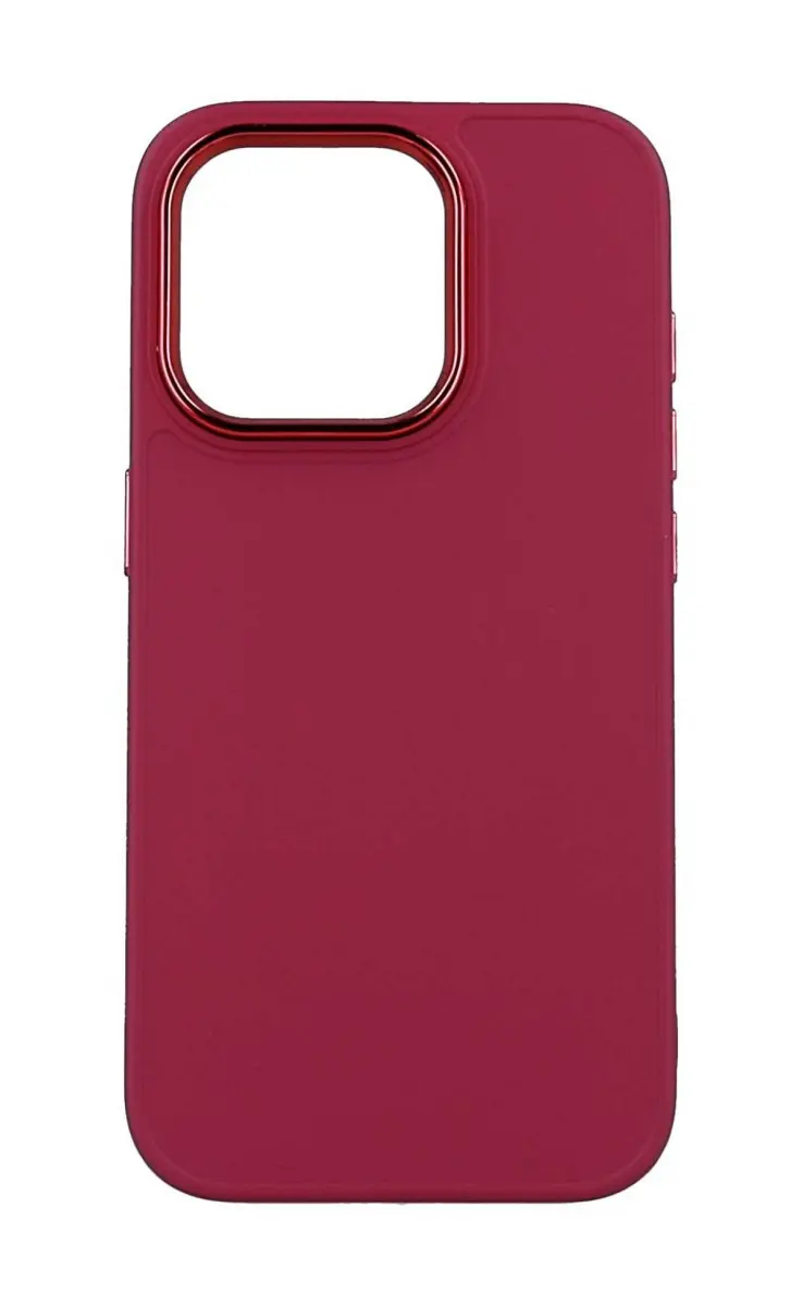 Kryt TopQ Frame iPhone 14 Pro malinový 108444