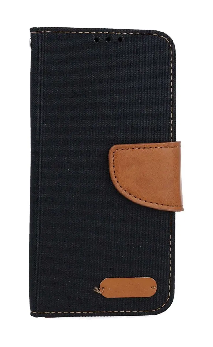 Pouzdro Canvas Samsung A40 knížkové černé 58507