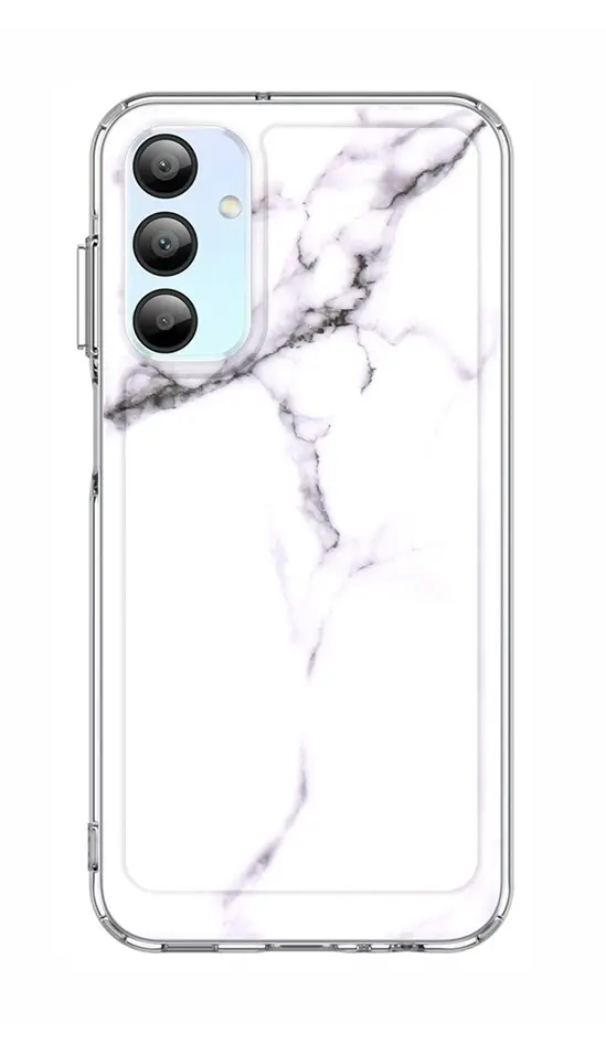 Kryt TopQ Samsung A15 pevný Mramor bílý 128680