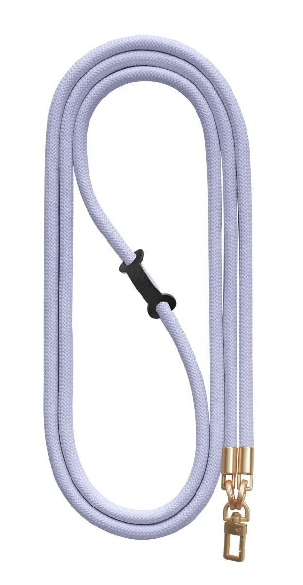 Luxusní šňůrka na mobil TopQ Royal Cord Gold světle fialová 8 mm 128874