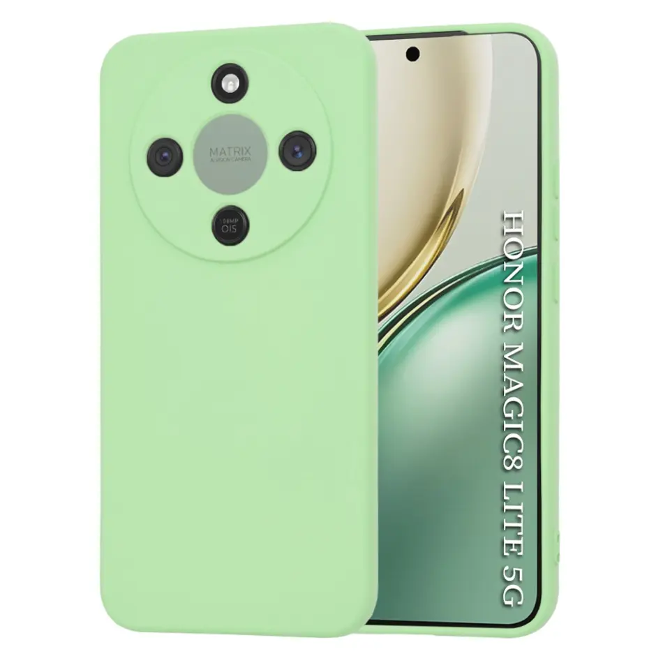 Techsuit - SoftFlex silikonový kryt pro Honor Magic8 Lite – mátově zelený