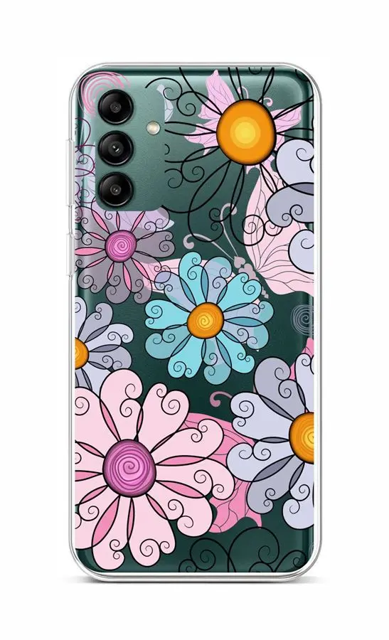Kryt TopQ Samsung A04s Colorful Daisy 89612