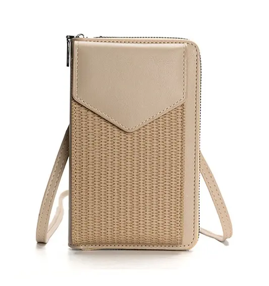 Kabelka TopQ Twill na mobil s popruhem béžová 129700