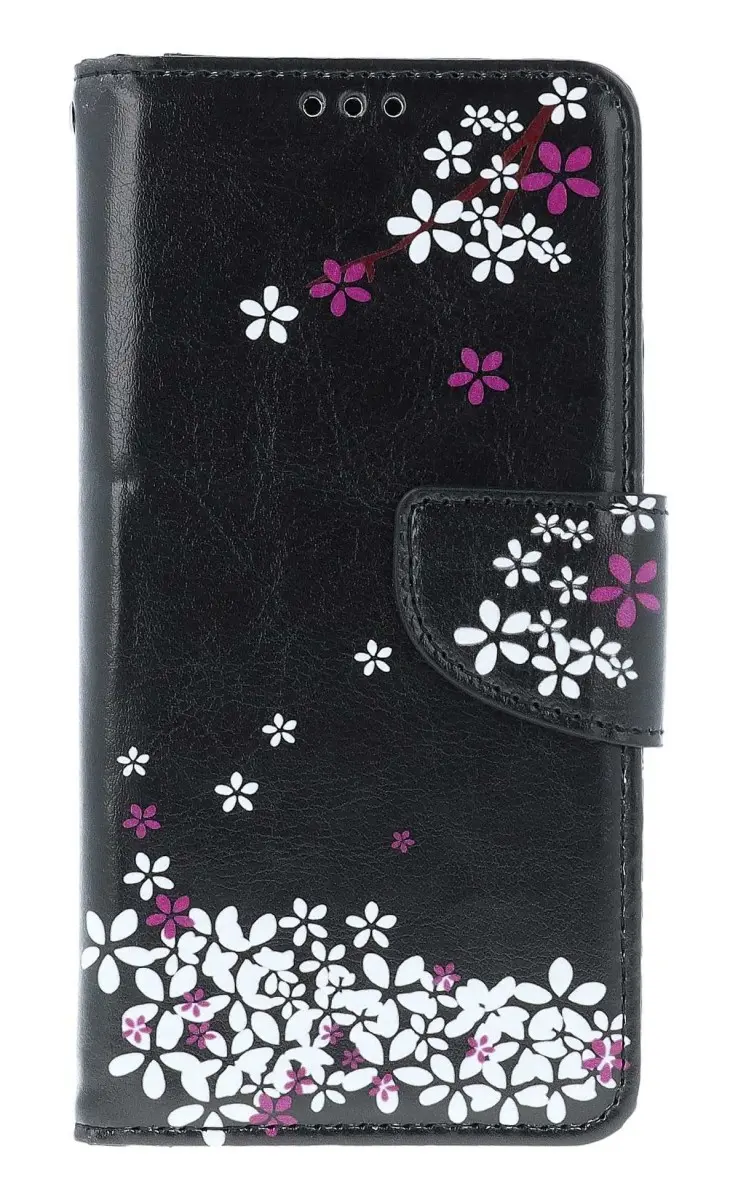 Pouzdro TopQ iPhone 11 knížkové Květy sakury 49778