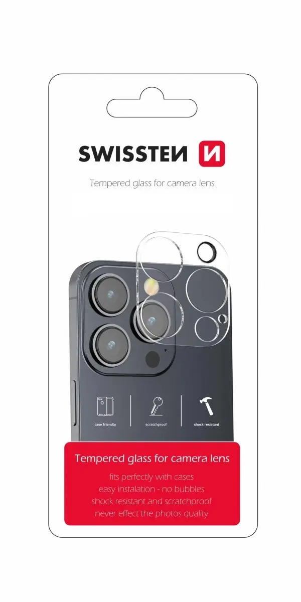 Ochranné sklo Swissten na čočky fotoaparátu pro Apple iPhone 17