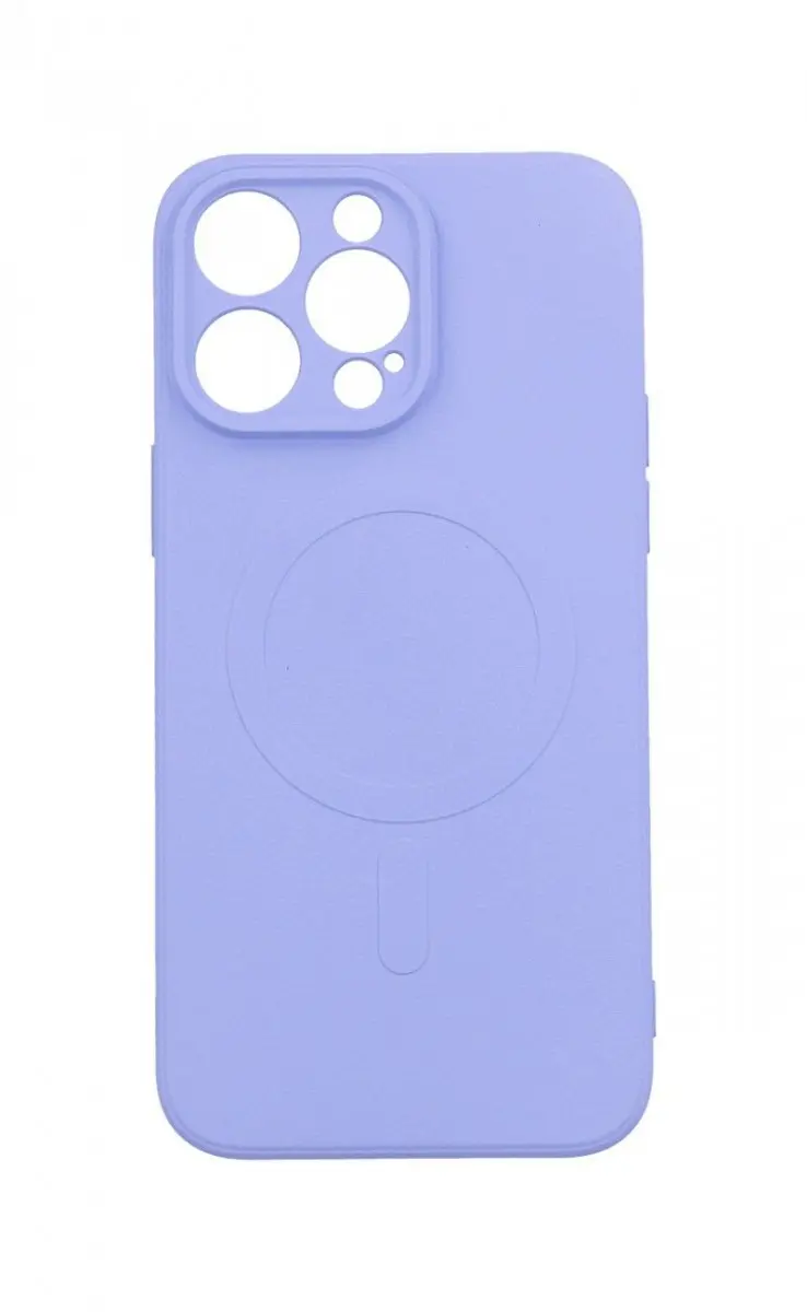 Kryt TopQ iPhone 15 Pro s MagSafe světle fialový 99953