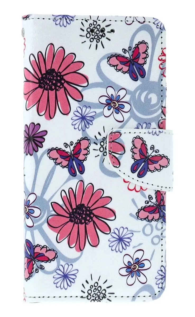 Pouzdro TopQ Xiaomi Redmi Note 13 knížkové Flowers 129995